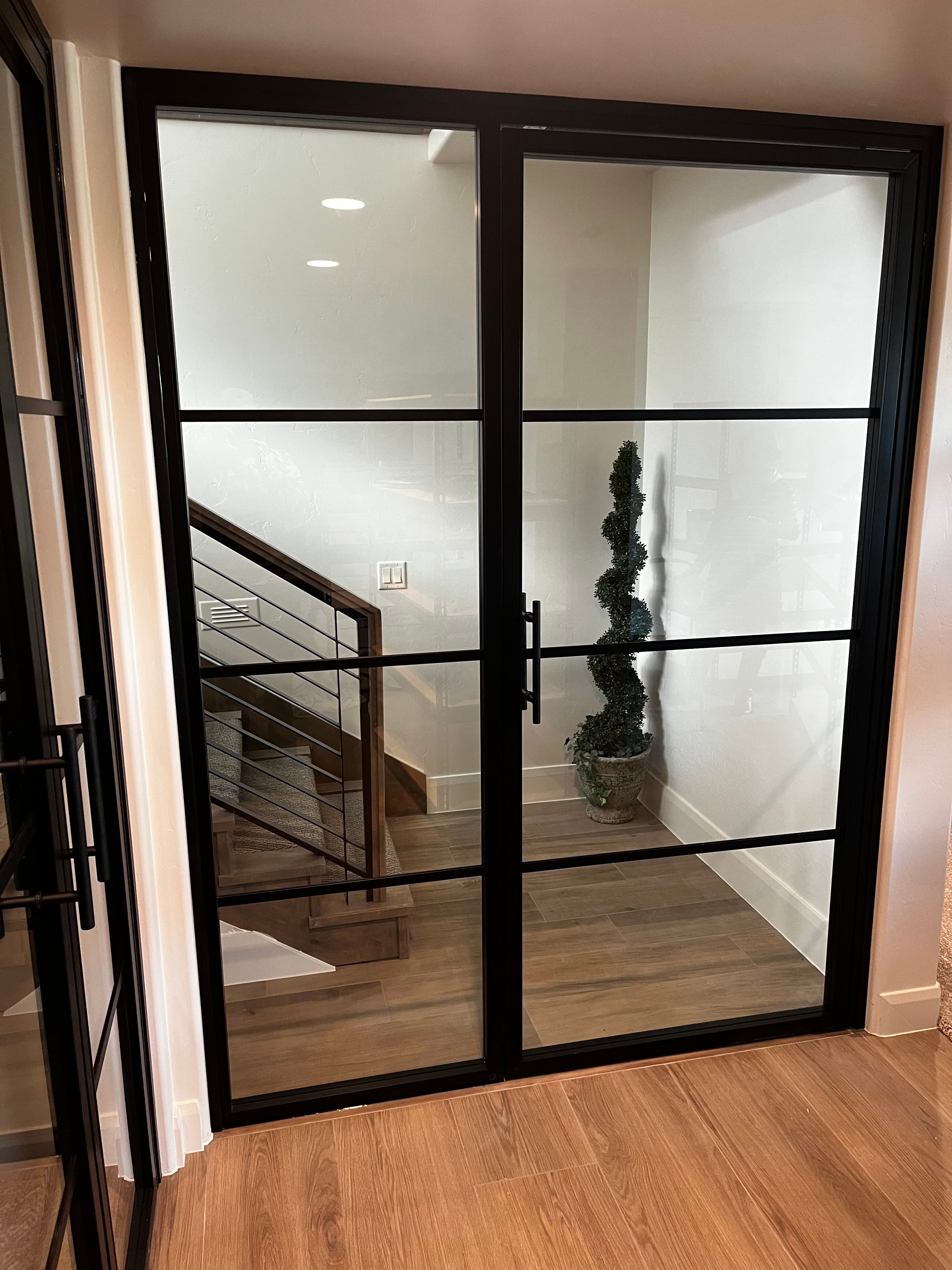 Wellness facility glass work